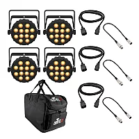 Chauvet DJ SlimPAR Q12BT ILS LED Par Can and Carry Bag Bundle