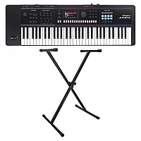 Roland Juno D6 61 Key Portable Synthesizer with XFrame Stand
