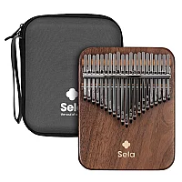 Sela Solid Kalimba 21 Black Walnut
