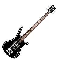 Warwick RockBass Corvette 5 String Bass Solid Black High Polish
