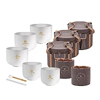 Meinl Sonic Energy 5piece TCM Crystal Singing Bowl Elements Set