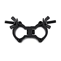 Double Half Coupler Clamp by Gear4music 3235mm Black