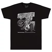 Fender Strat 70th Anniversary TShirt Black M