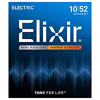 Elixir 12077 NANOWEB Light Heavy Strings 1052