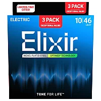 Elixir Electric Optiweb Guitar Strings 3 Pack 1046