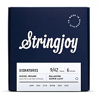 Stringjoy Signatures Balanced Super Light Gauge 942 Nickel Wound Electric Guitar Strings