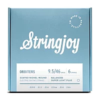 Stringjoy Orbiters Balanced Super Light Gauge 9.546 Coated Nickel Wound Electric Guitar Strings