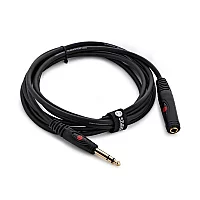 Studiospares 6.5mm TRS F 6.35mm TRS M Headphone Extension Cable 3m