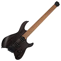 Cort Space G6MS Headless Multiscale Guitar Semi Gloss Trans Black