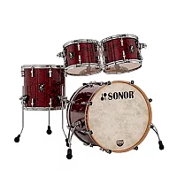 Sonor Momentum 20 4pc Beech Shell Pack Red Pearl Free 10 Tom