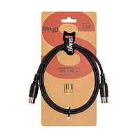 Stagg SMD1 E Moulded MIDI Cable 1m3ft