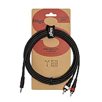 Stagg SYC Stereo Mini Jack to Dual Phono Cable 3m10ft