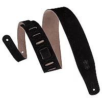 Levys Simply Suede 2 Guitar Strap Black