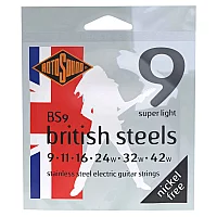 Rotosound BS9 British Steels 942 Gauge Electric Guitar Strings