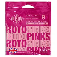 Rotosound R09 Roto Pink Nickel Electric Guitar Strings 0942