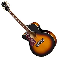 Epiphone J200 Studio EC Left Handed Vintage Sunburst