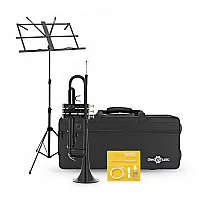 Student Trumpet Beginner Pack by Gear4music Black