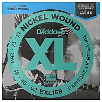 Daddario EXL158 Nickel Wound Baritone Guitar Strings Light 1362