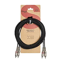 Stagg Twin RCA Phono to Phono Cable 6m
