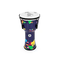 Percussion Plus Slap Djembe Mechanically Tuned 12 inch Head World Map