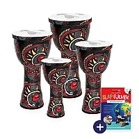 Percussion Plus Slap Djembe Pack PreTuned 4 Mixed Player Pack Carnival