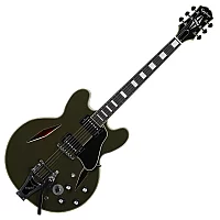 Epiphone Shinichi Ubukata ES355 Custom Bigsby Olive Drab