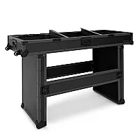 Trojan Pro Stealth Collapsible DJ Table HeavyDuty Wheeled Flight Case