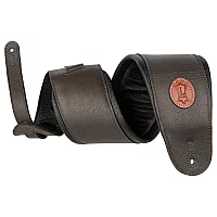 Levys Signature Legacy 4.5 Leather Guitar Strap Dark Brown