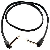 Tourtech TTPC2FBKRR Flat Patch Cable 60cm Black Right Angle To Right Angle