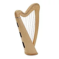27 String Roundback Harp by Gear4music Natural