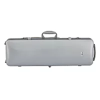 Gewa Pure Polycarbonate Oblong Violin Case Silver