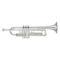 Yamaha YTR8345RS Xeno Trumpet Yellow Brass Bell Silver Plated