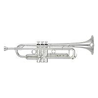 Yamaha YTR8345RGS Xeno Trumpet Gold Brass Bell Silver Plated