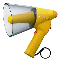 TOA ER1206W IPX5 Handheld Megaphone with Whistle Yellow