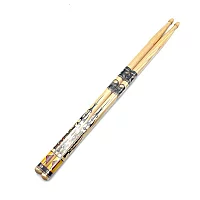 Hot Sticks 5A Wood Tip Artisticks Grey Skull