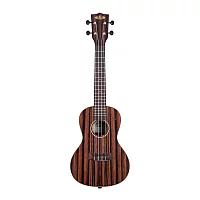 Kala KAEBYC Striped Ebony Acoustic Concert Ukulele Satin