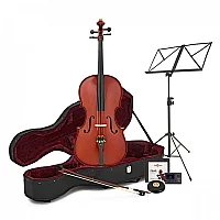Student Plus 12 Size Cello Beginner Pack by Gear4music