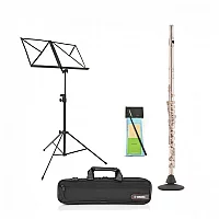 Yamaha YFL312 Student Model Flute Package Silver Headjoint
