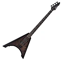 Harlem V Bass Guitar by Gear4music Trans Black