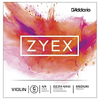 DAddario Zyex Violin G String 44 Size Medium