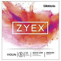 DAddario Zyex Violin G String 12 Size Medium