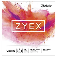 DAddario Zyex Violin G String 34 Size Medium