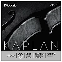 DAddario Kaplan Vivo Viola A String Long Scale Medium