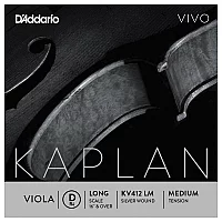 DAddario Kaplan Vivo Viola D String Long Scale Medium