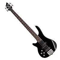 Chicago Left Handed Bass Guitar by Gear4music Black