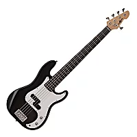 LA 5 String Bass Guitar by Gear4music Black