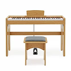 Keynote Junior Digital Piano and Stool Light Oak