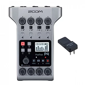Zoom PodTrak P4 With Bluetooth Adapter