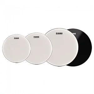 Evans UV1 Fusion Tom Pack 10 12 14 and Hydraulic Black Snare 14