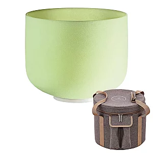 Meinl Sonic Energy 10 Emerald Crystal Singing Bowl With Bag Heart Chakra